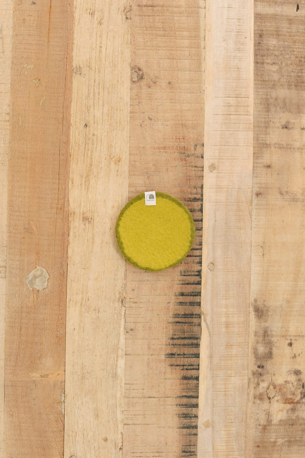 Muskhane Home Kitchen Coasters Two-Tone Pastille in Anise-Chartreuse Anise-Chartreuse / XSmall
