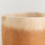 Muskhane Home Baskets Two-Tone Storage Calabash in Caramel-Natural