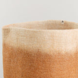Muskhane Home Baskets Two-Tone Storage Calabash in Caramel-Natural