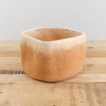 Muskhane Home Baskets Two-Tone Storage Calabash in Caramel-Natural