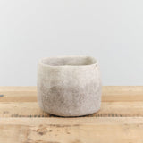 Muskhane Home Baskets Two-Tone Storage Calabash in Light Stone-Natural