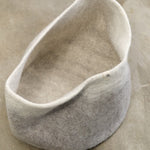 Muskhane Home Baskets Two-Tone Storage Calabash in Light Stone-Natural