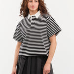 Nicholson & Nicholson Apparel Womens Blouses Rita Top in Black/White