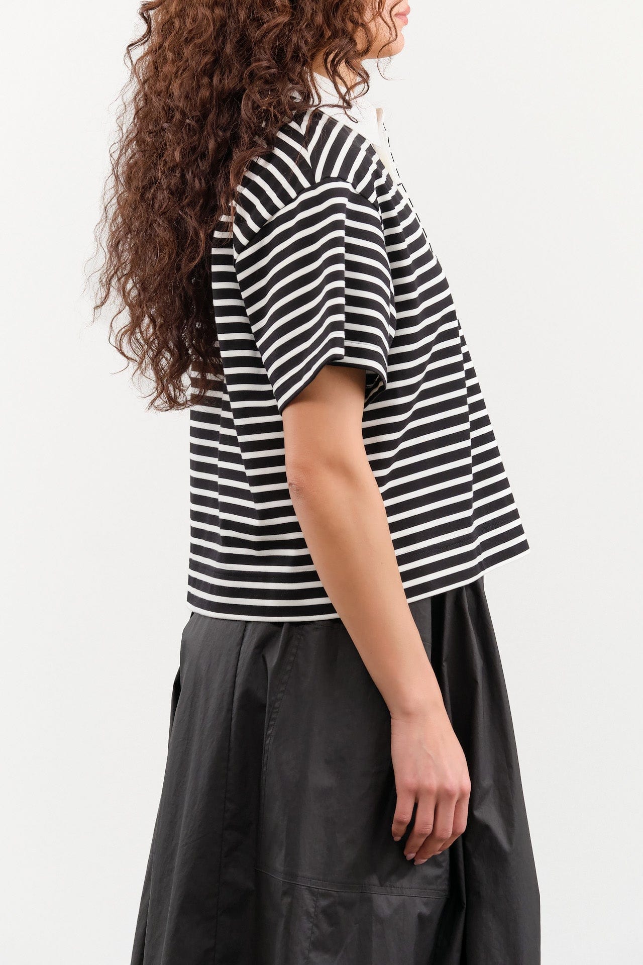 Nicholson & Nicholson Apparel Womens Blouses Rita Top in Black/White