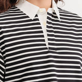 Nicholson & Nicholson Apparel Womens Blouses Rita Top in Black/White
