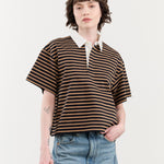 Nicholson & Nicholson Apparel Womens Blouses Rita Top in Navy/Beige