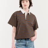 Nicholson & Nicholson Apparel Womens Blouses Rita Top in Navy/Beige