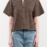 Nicholson & Nicholson Apparel Womens Blouses Rita Top in Navy/Beige
