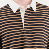 Nicholson & Nicholson Apparel Womens Blouses Rita Top in Navy/Beige
