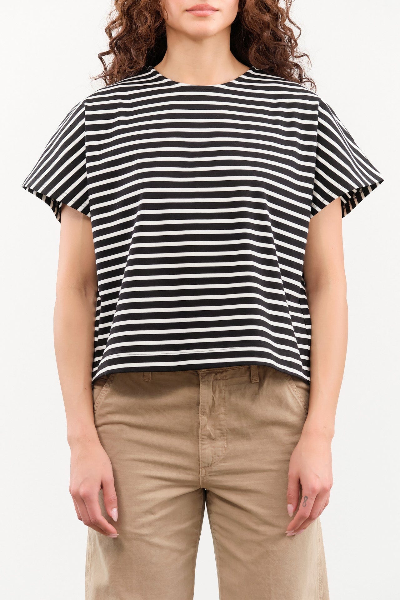 Nicholson & Nicholson Apparel Womens Blouses Tina Top in Black/White