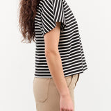 Nicholson & Nicholson Apparel Womens Blouses Tina Top in Black/White