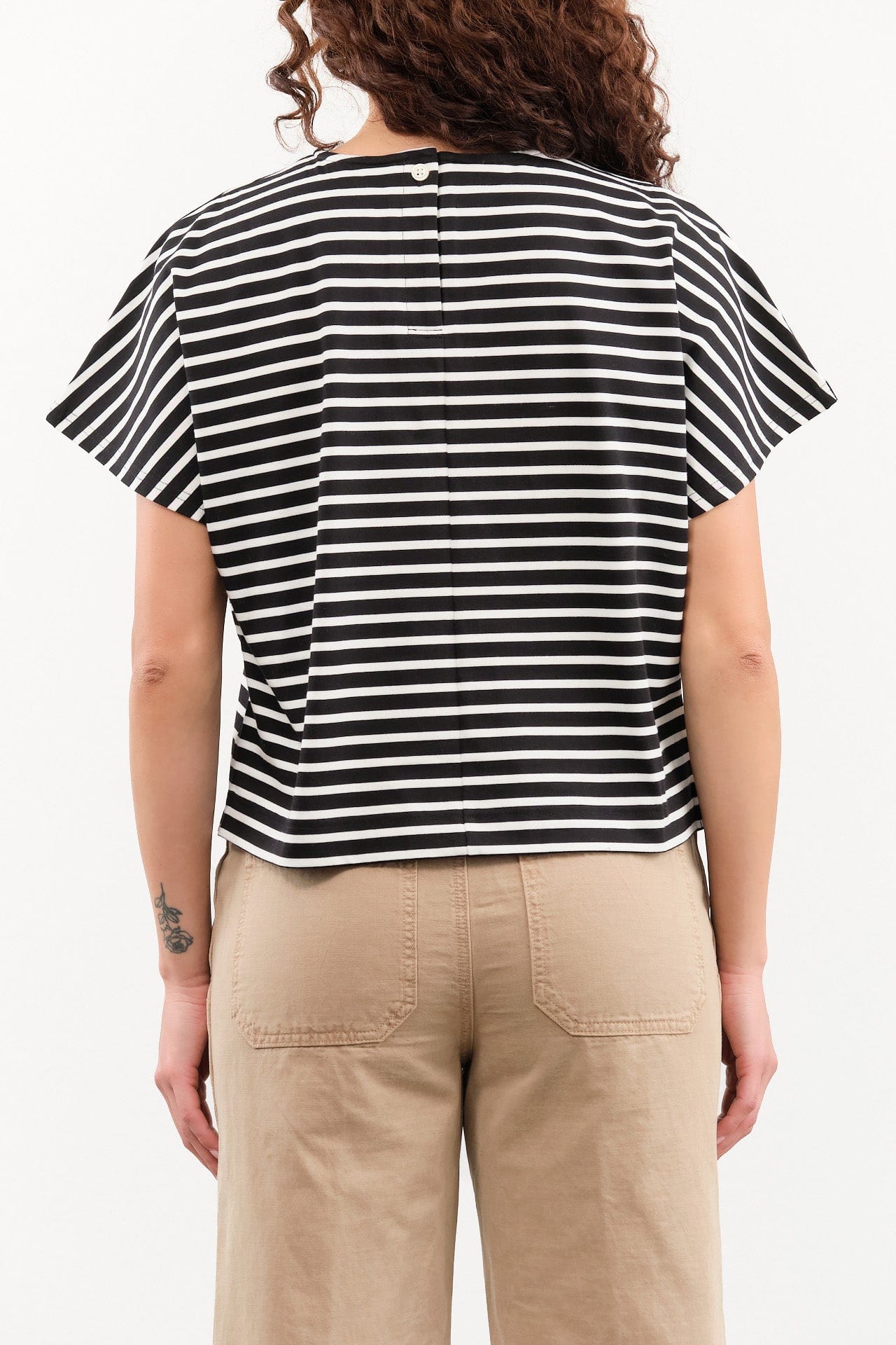 Nicholson & Nicholson Apparel Womens Blouses Tina Top in Black/White
