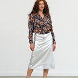 No. 6 Apparel Womens Skirts Aimee Skirt Silver / XSmall