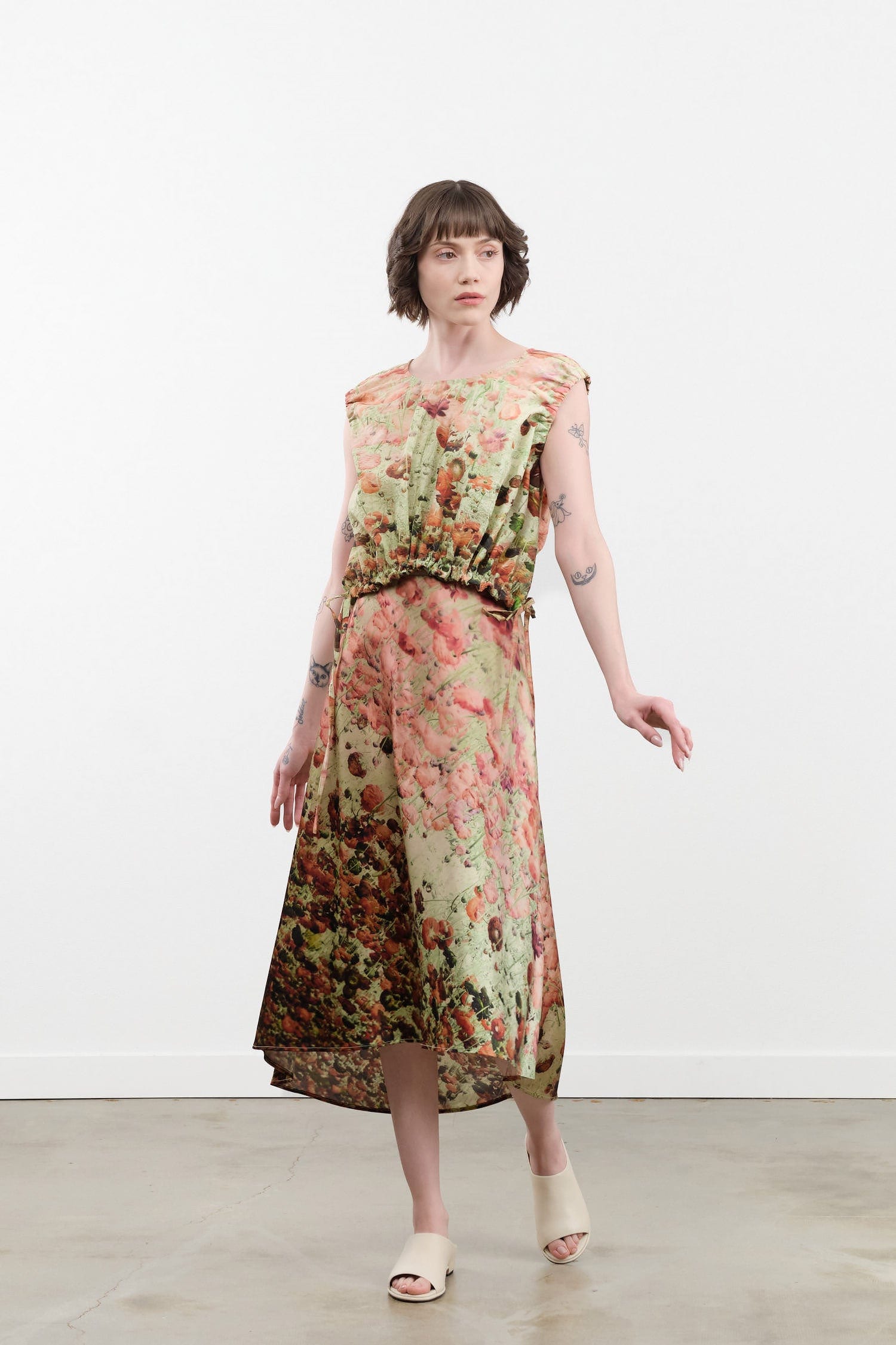 No. 6 Apparel Womens Skirts Mitta Skirt Auburn Floral / XSmall