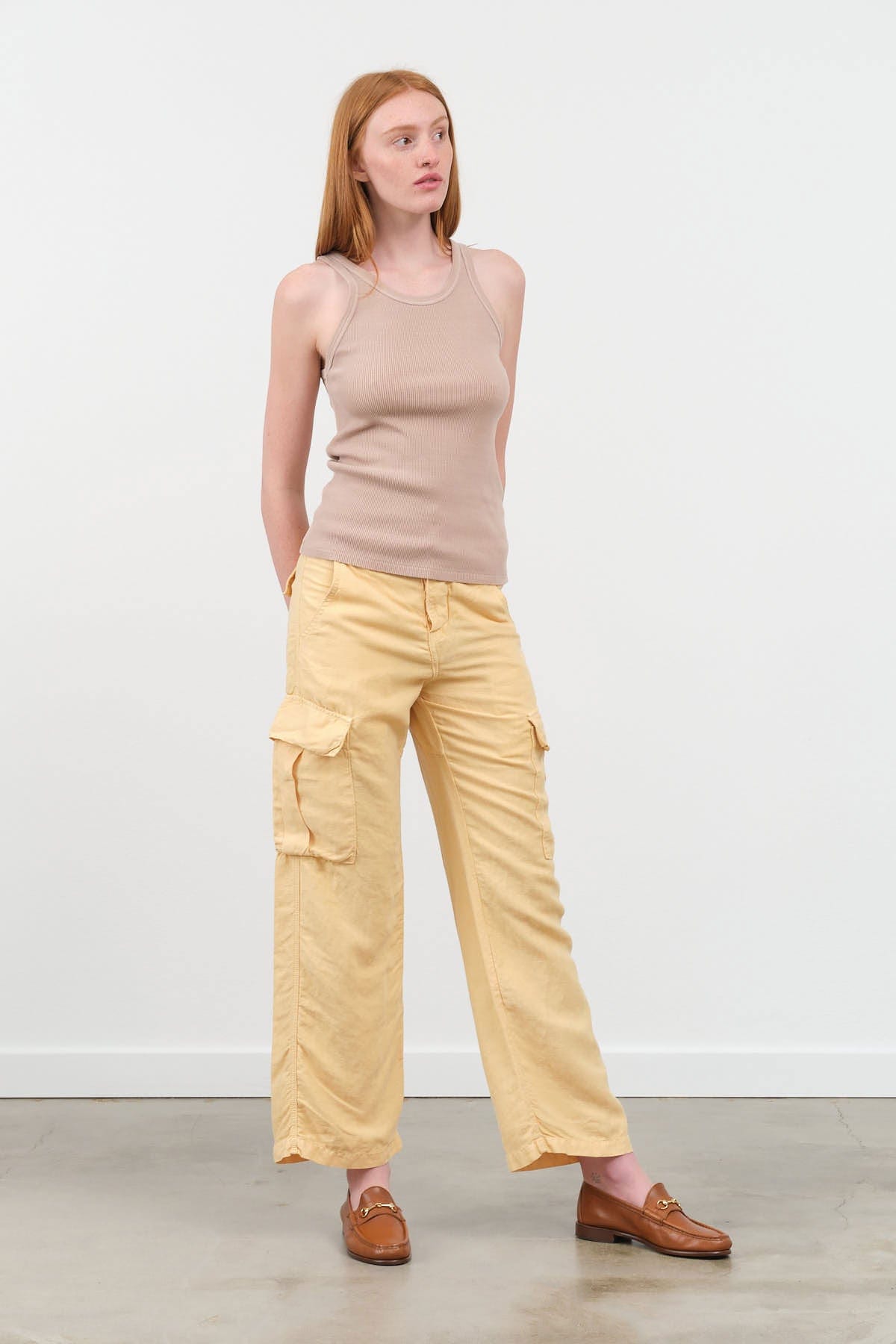 NSF Apparel Womens Pants Bennett Cargo Pant Daylilly / 24