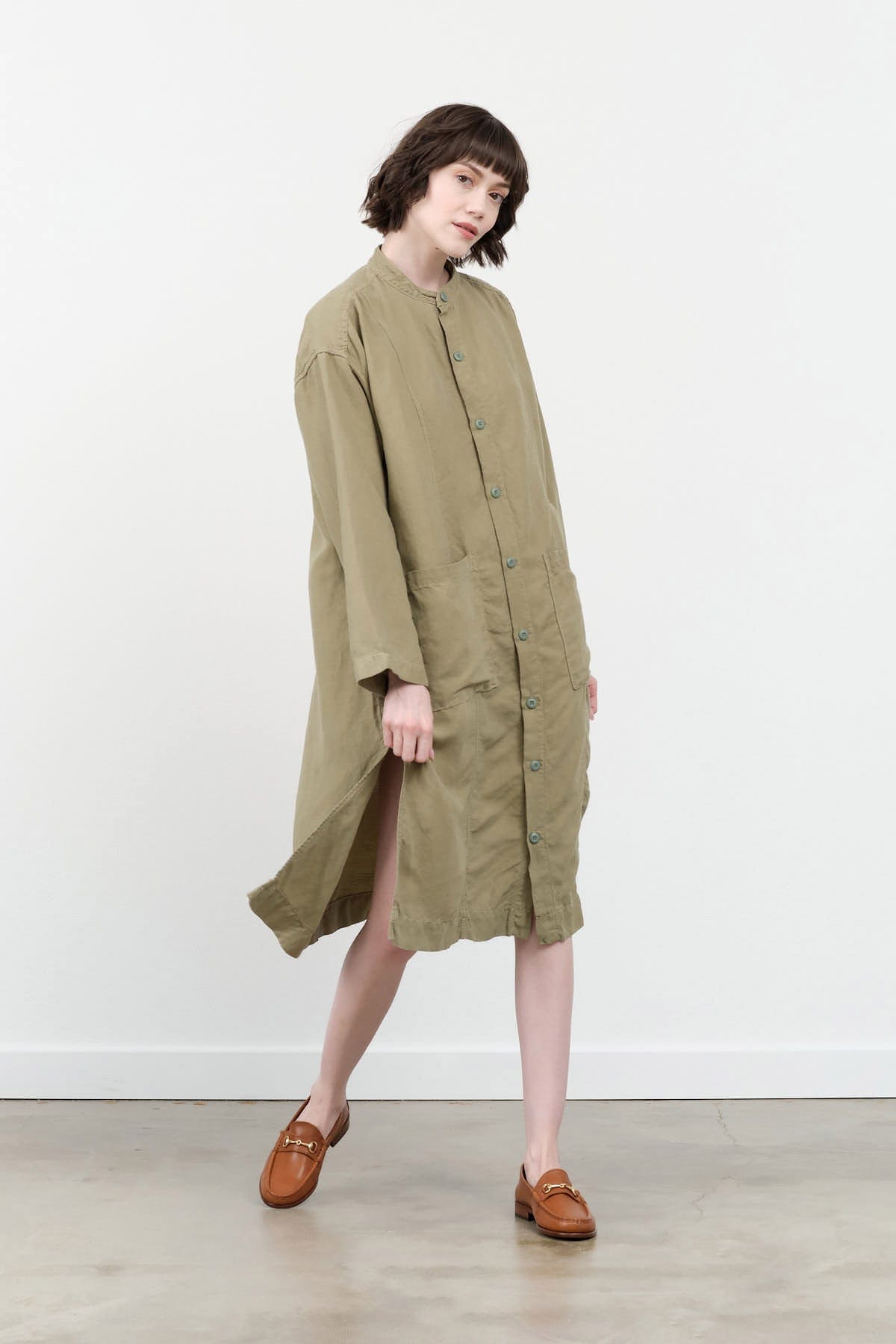 NSF Apparel Womens Dresses Coral Dress Dusty Green / XSmall