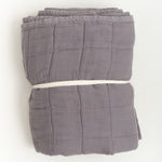 OONA Home Bedding Plaid Bed Covers Shadow / 49" L X 63" W