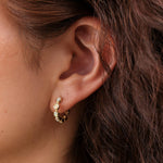 Pamela Love Jewelry Earrings 11mm Ovalado Huggie Opal