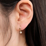 Pamela Love Jewelry Earrings 8mm Molten Baroque Huggie 14K Yellow Gold / Single