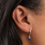 Pamela Love Jewelry Earrings Inlay Vessel Huggie Lapis