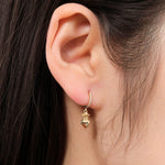 Pamela Love Jewelry Earrings Sacred Heart Pave Huggie 14K Yellow Gold / Single