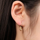 Pamela Love Jewelry Earrings Sacred Heart Pave Huggie 14K Yellow Gold / Single