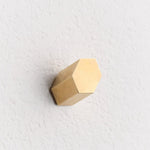 Light + Ladder Home Objects Parallax Brass Wall Hook Hex / 1” X 1” X 1”