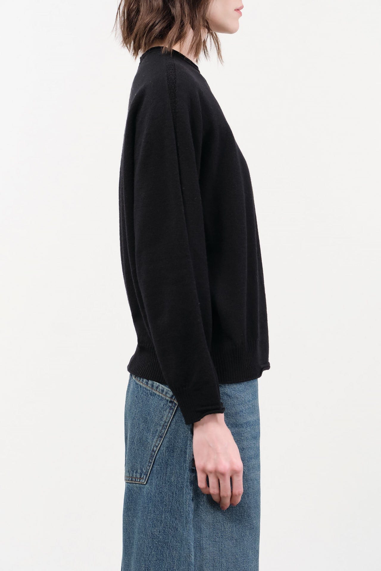 Pas de Calais Apparel Womens Sweaters Airy Wool Crew Neck Pullover