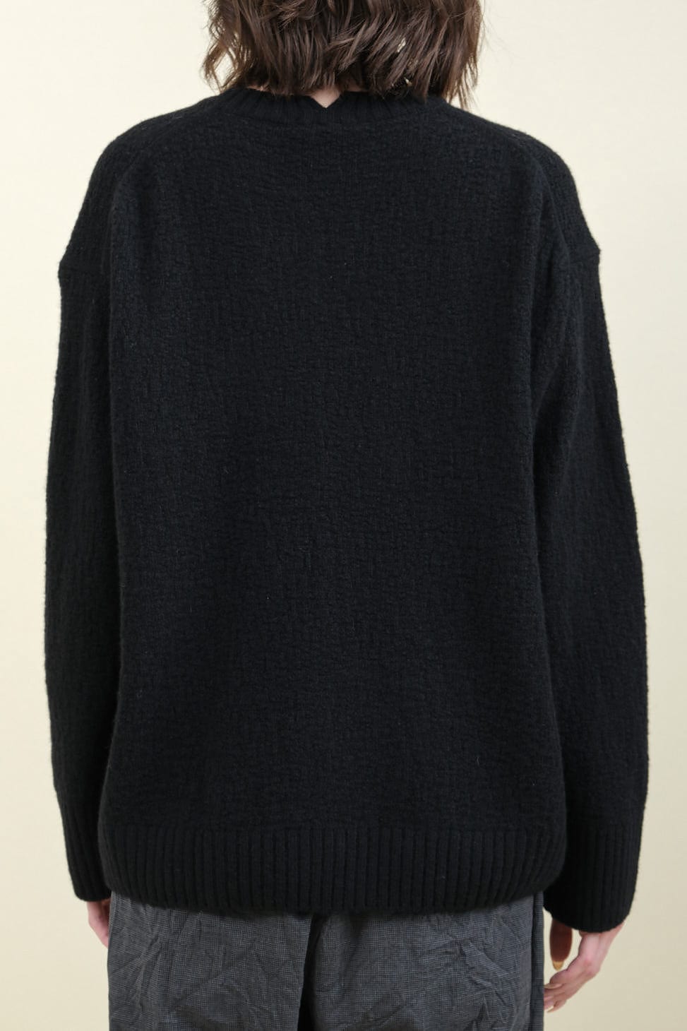 Back of Cashmere Lamb Crew Neck Pullover