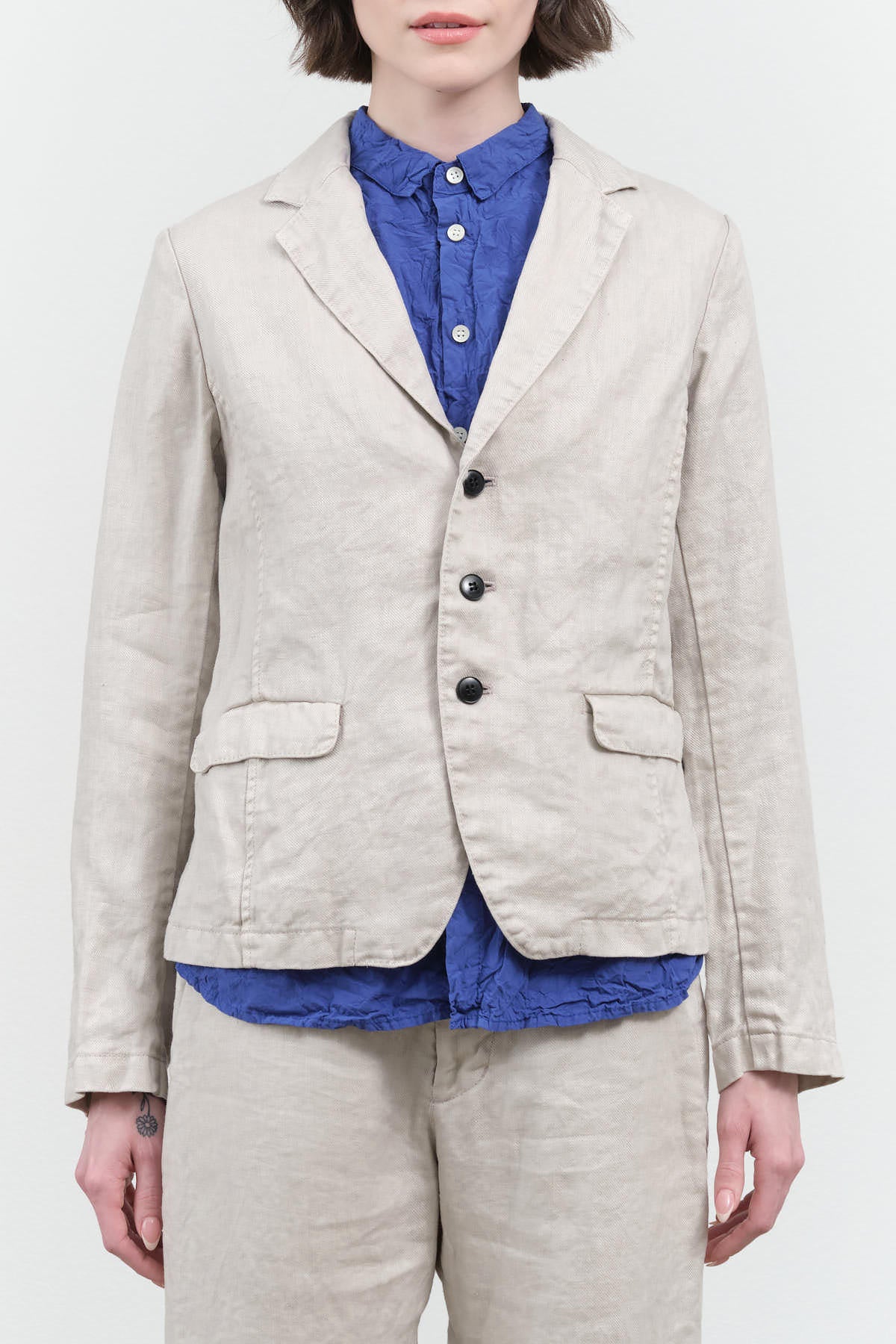 Front view of Classic Linen Jacket