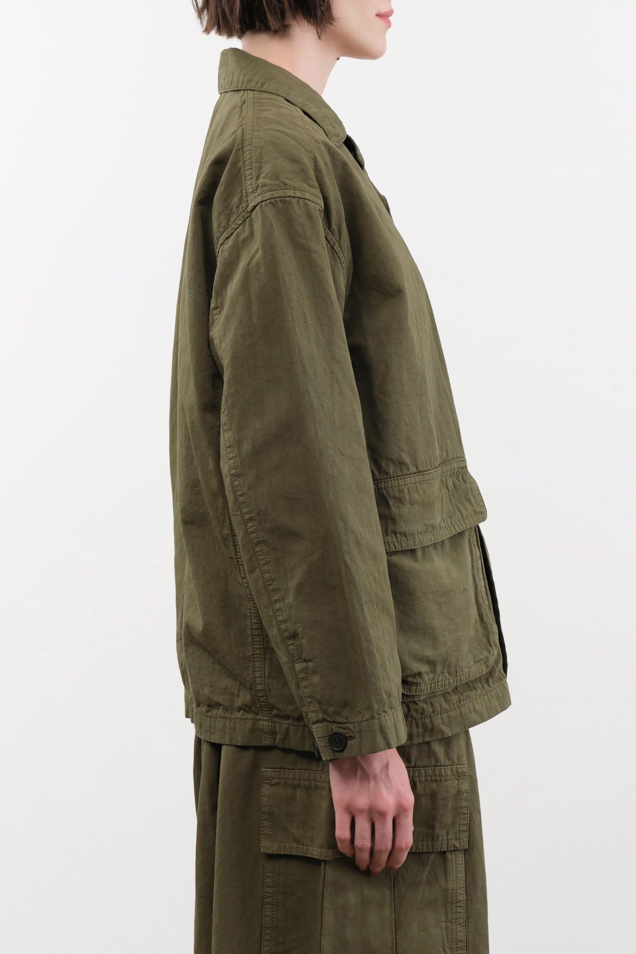 Pas de Calais Apparel Womens Jackets Cotton Grosgrain Hunting Jacket