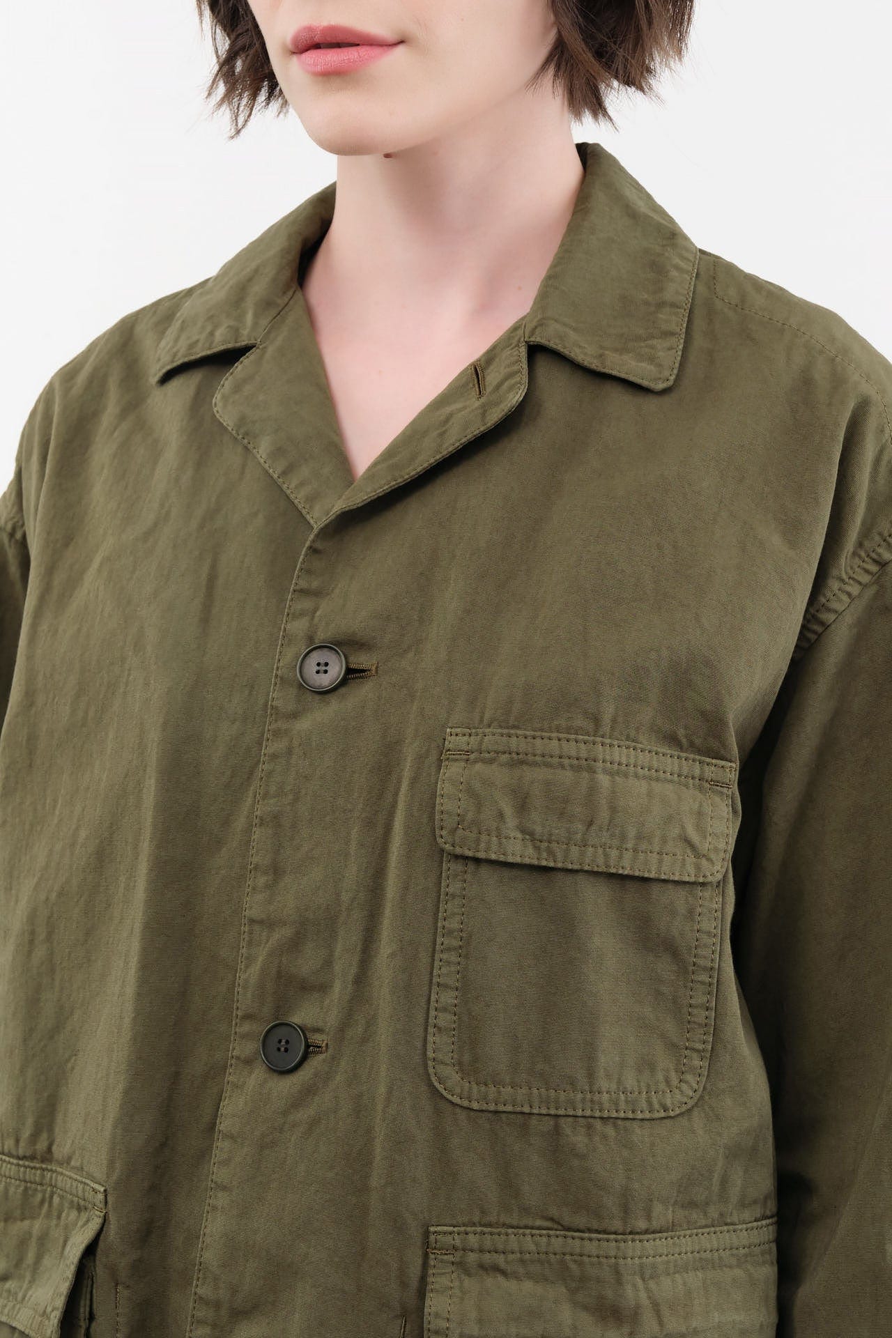 Pas de Calais Apparel Womens Jackets Cotton Grosgrain Hunting Jacket