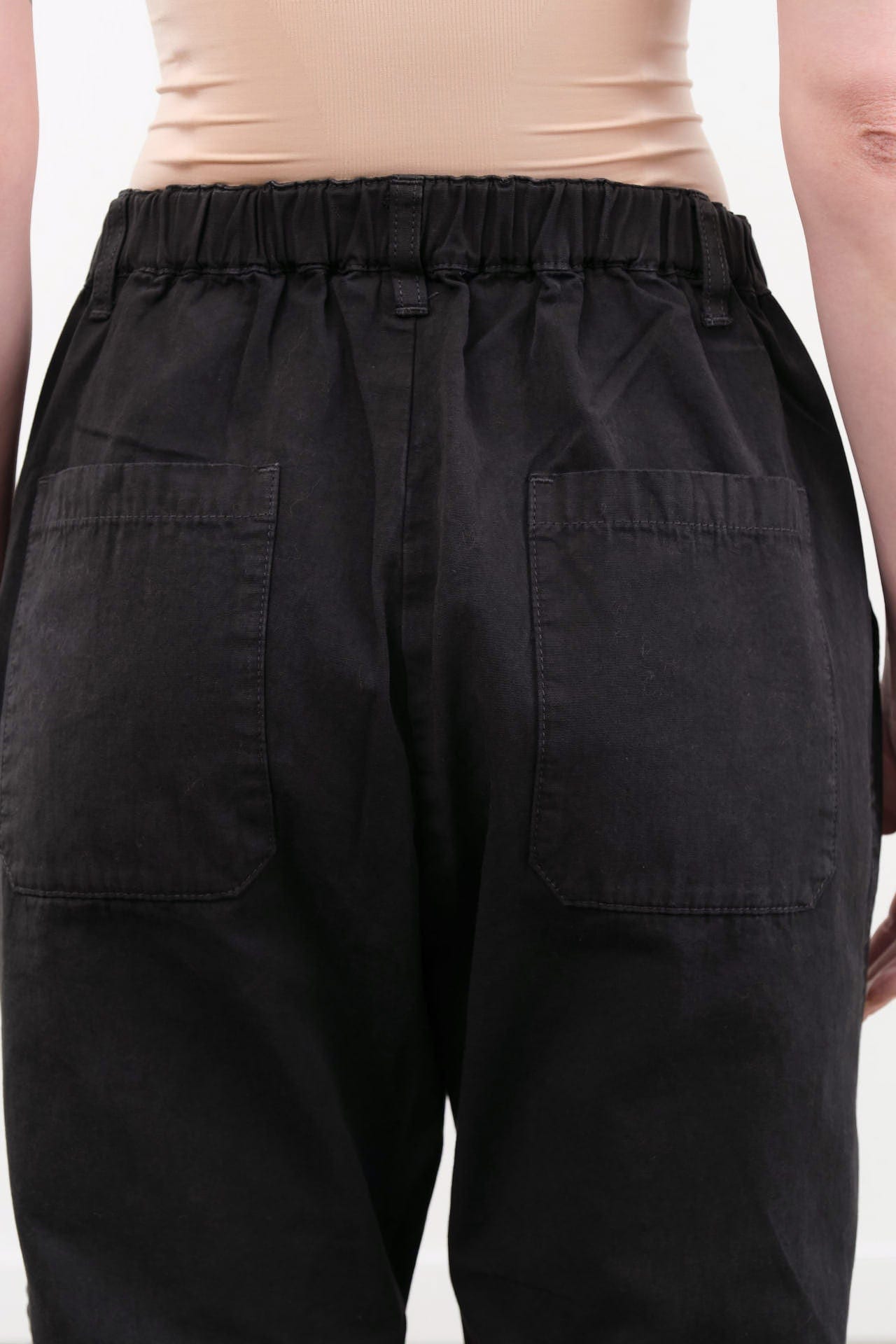 Pas de Calais Apparel Womens Pants Cotton Grosgrain Tapered Pants