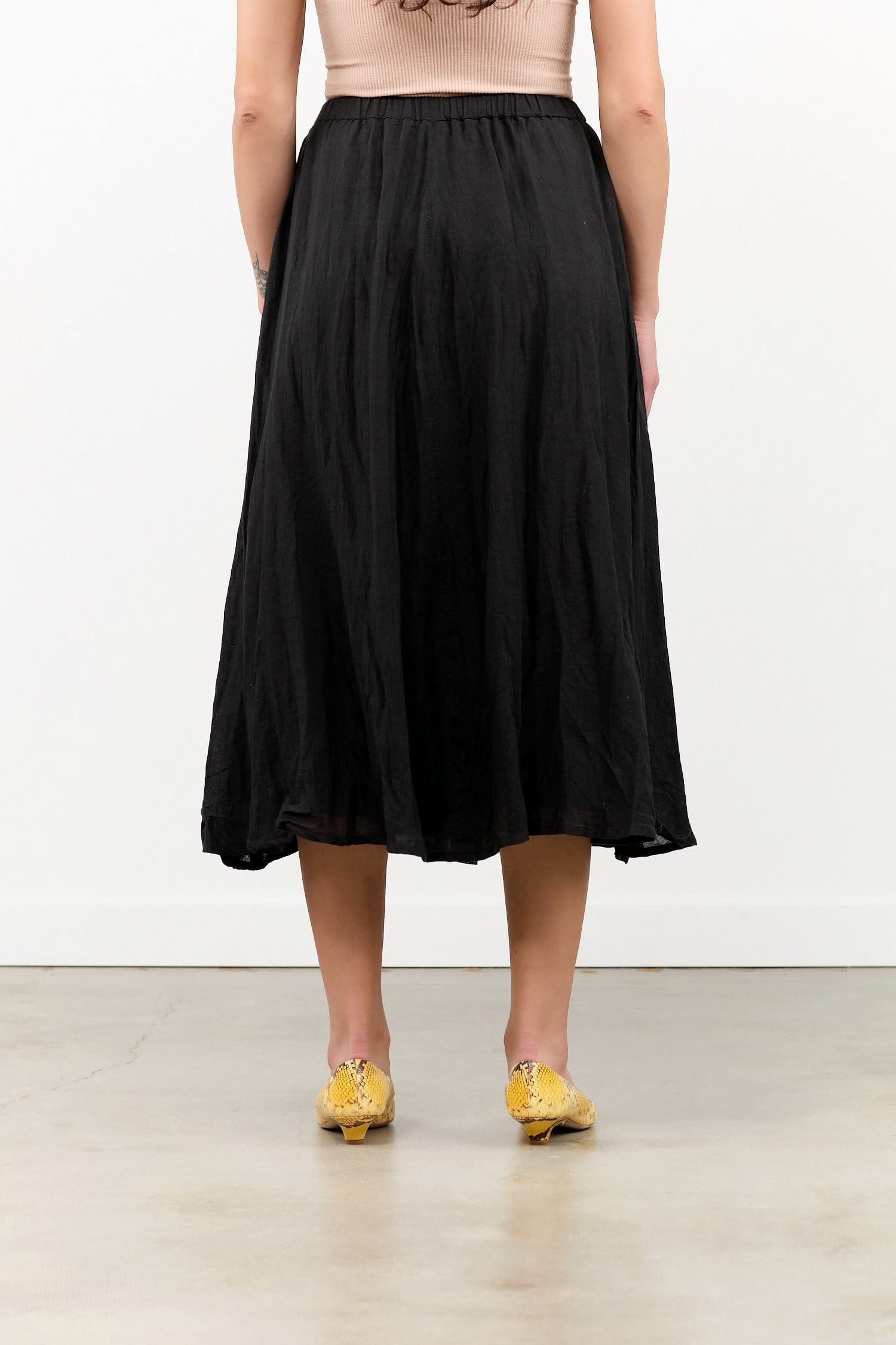 Pas de Calais Apparel Womens Skirts Cotton Ramie Hemp Long Skirt