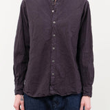 Pas de Calais Apparel Womens Blouses Cotton Typewriter Blouse in Charcoal