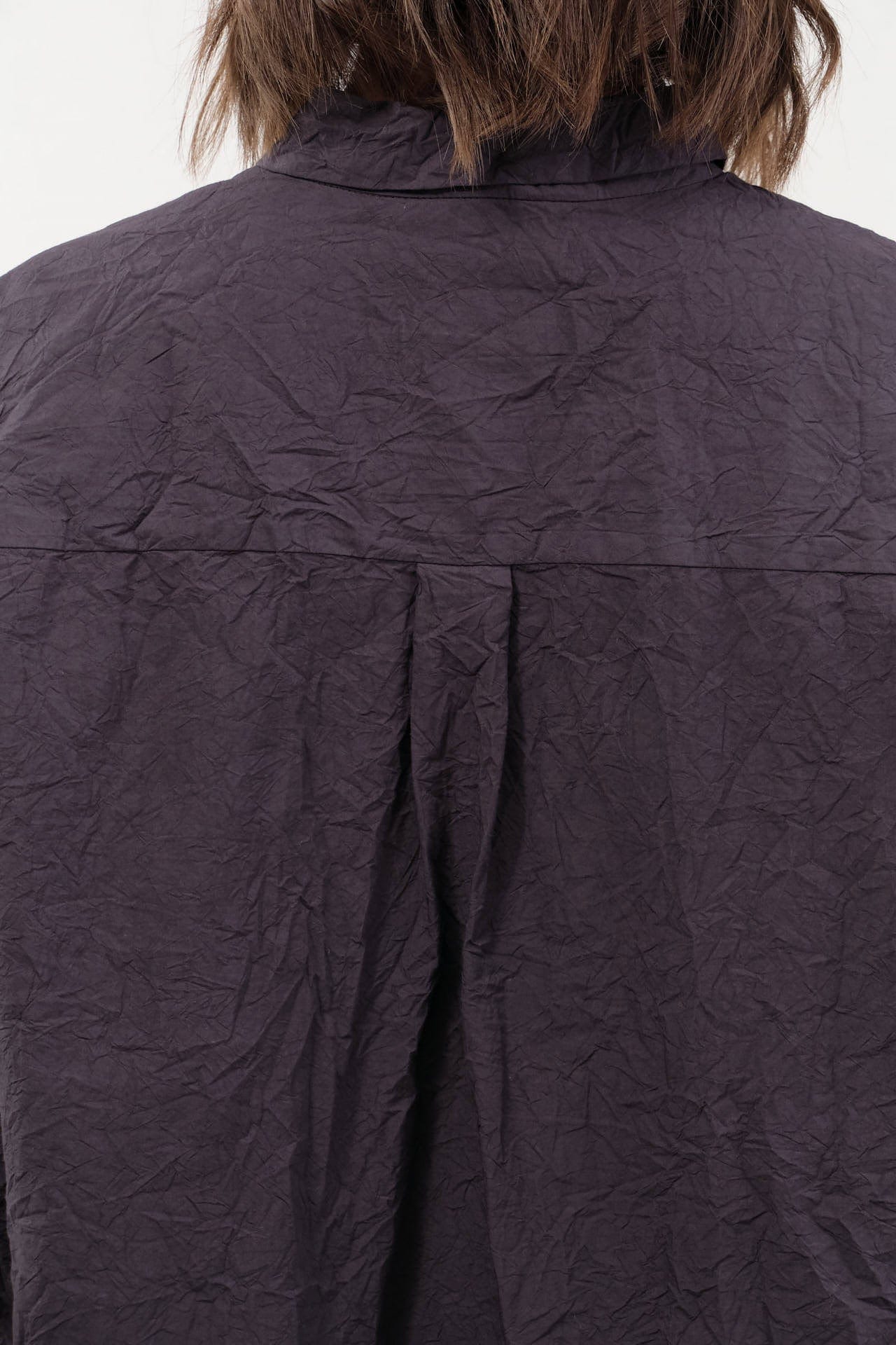 Pas de Calais Apparel Womens Blouses Cotton Typewriter Blouse in Charcoal