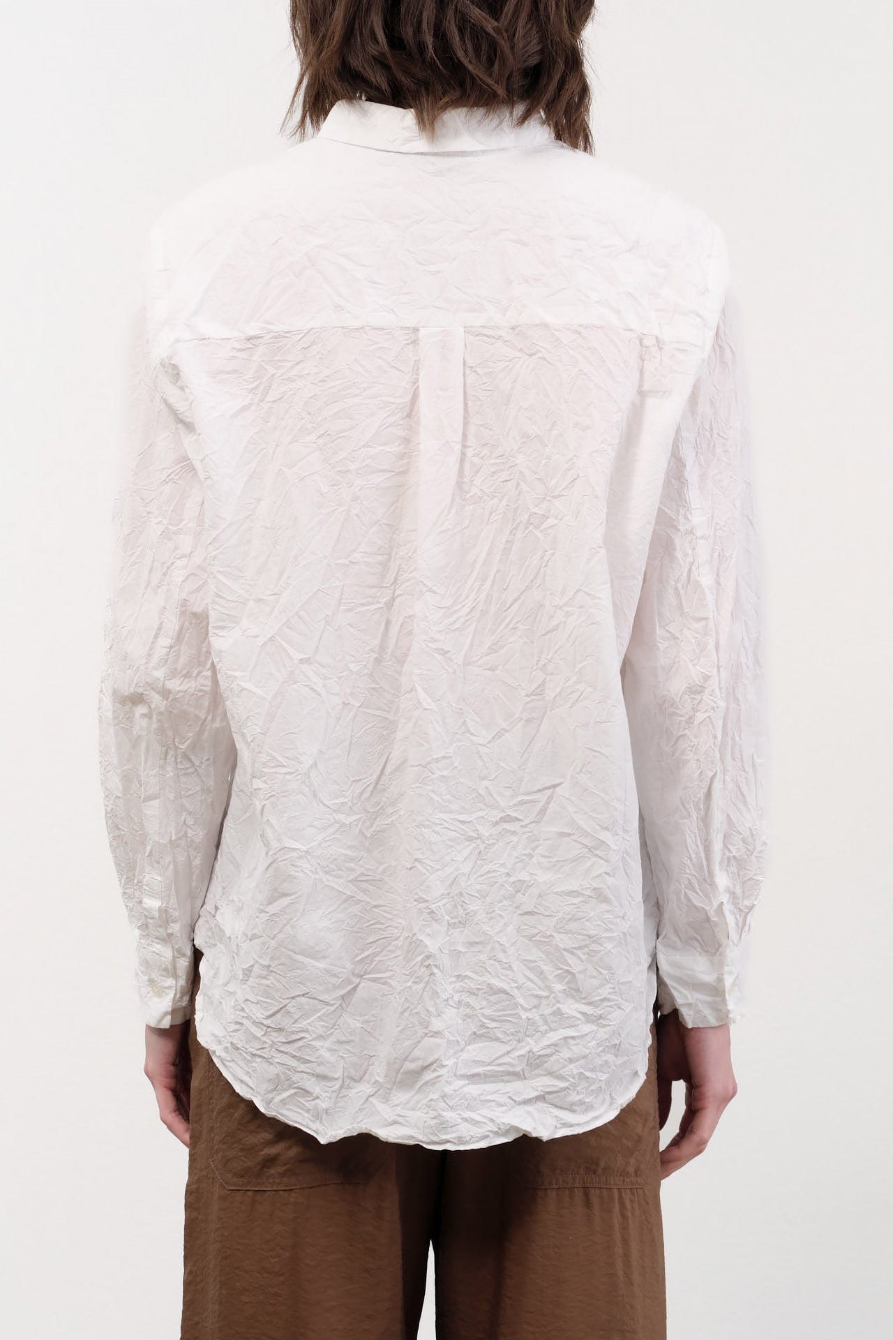 Pas de Calais Apparel Womens Blouses Cotton Typewriter Blouse in White