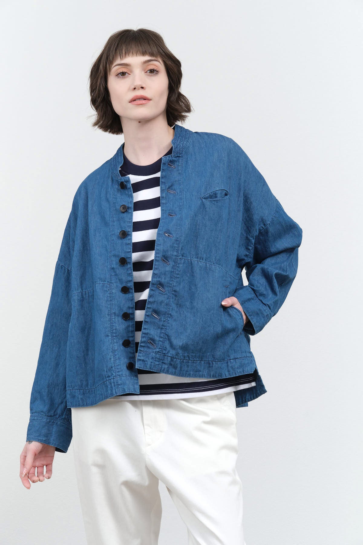 Styled view of Denim Coverall Jacket