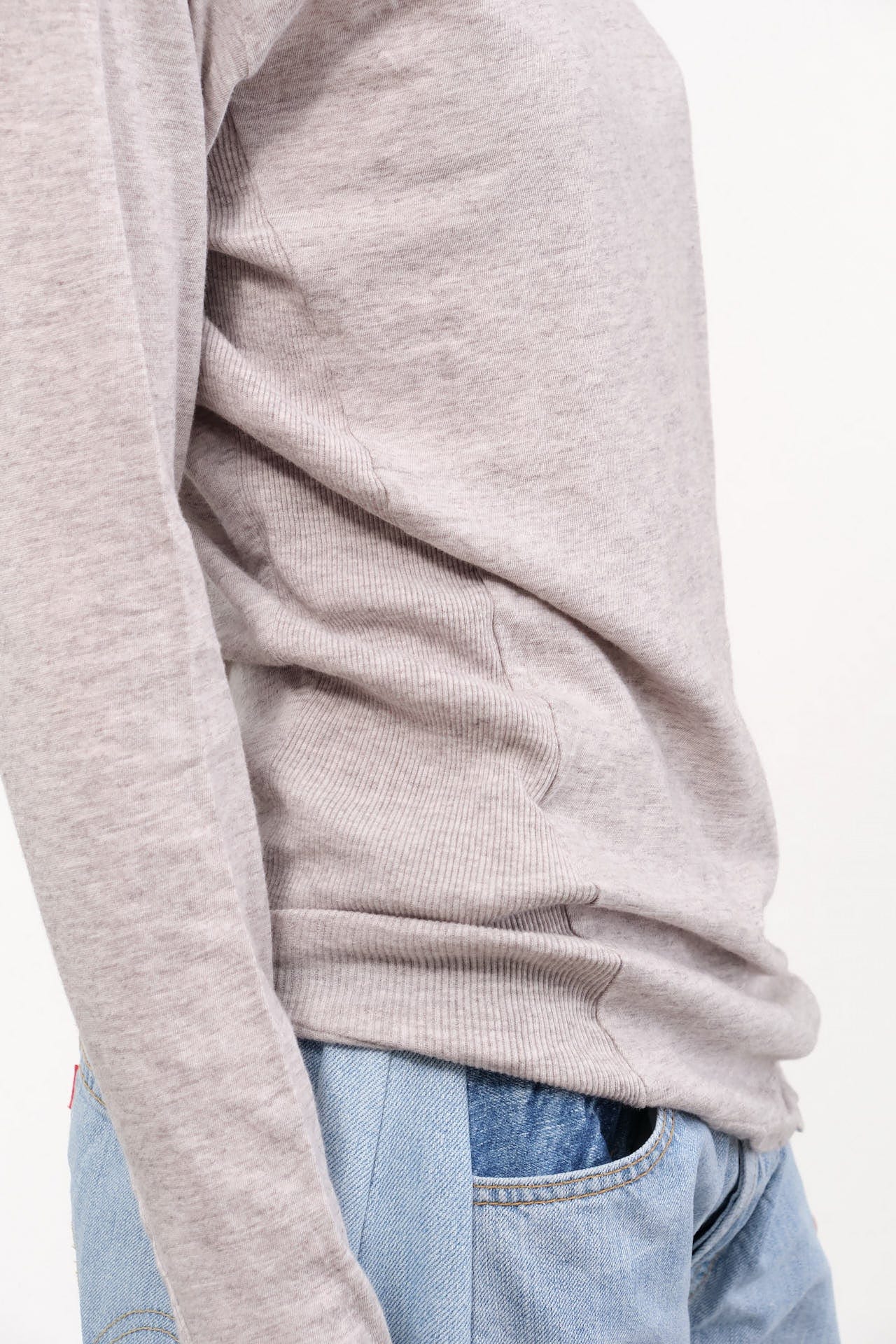Pas de Calais Apparel Womens Sweaters Gauze Jersey Mix Turtleneck Pullover