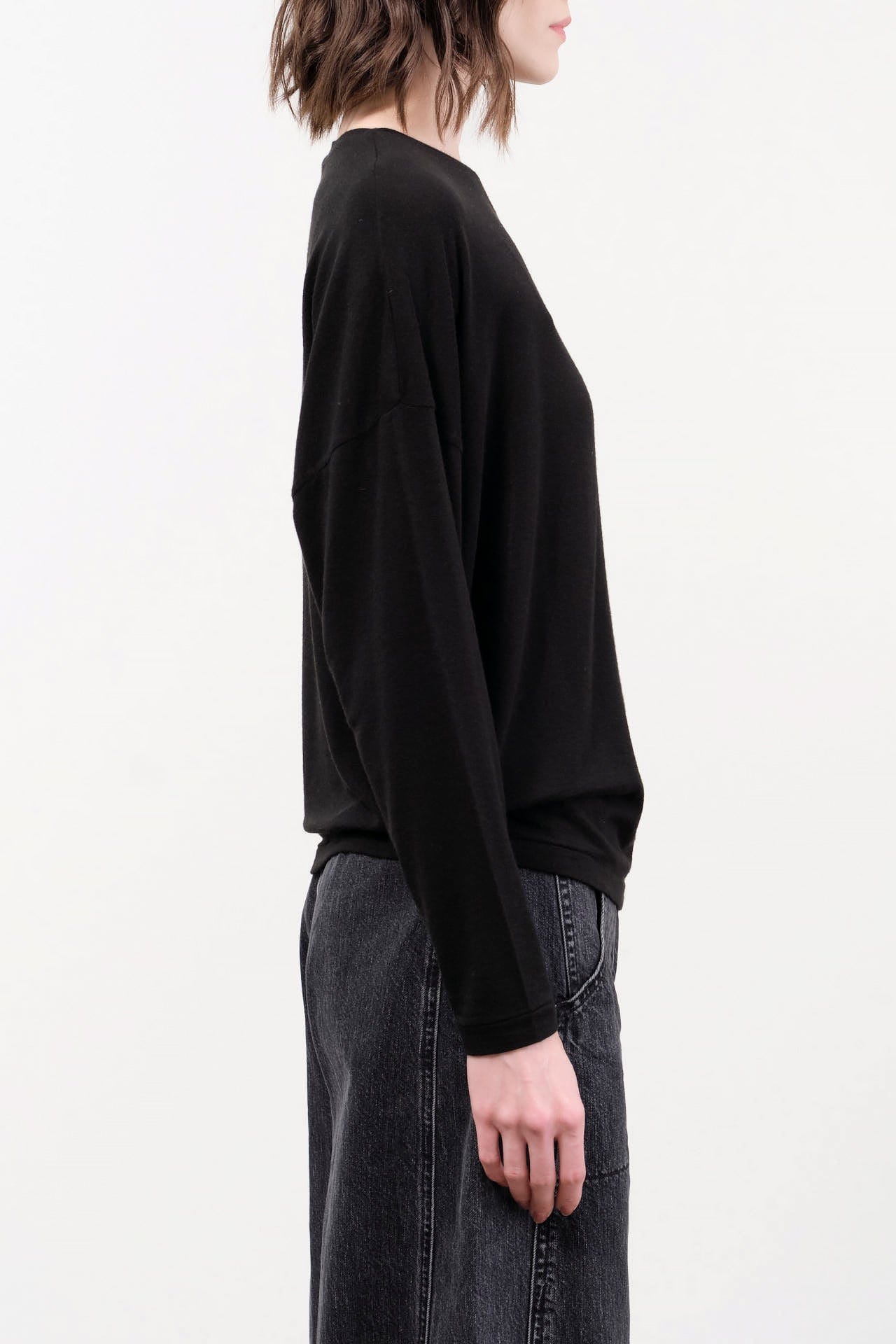 Pas de Calais Apparel Womens Sweaters Lyocell Cashmere Crewneck Jersey Pullover