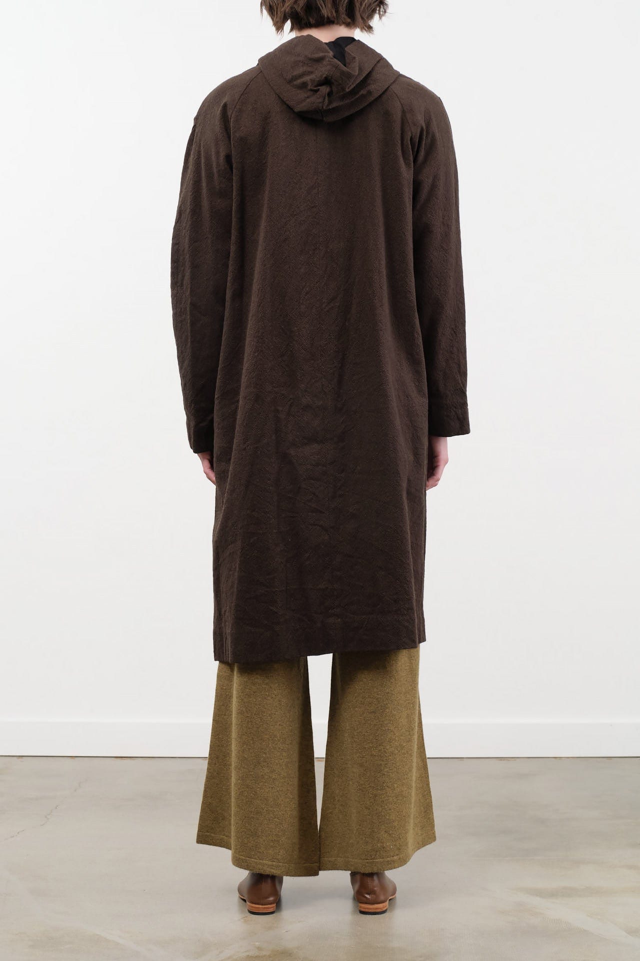 Pas de Calais Apparel Womens Outerwear Mulesing-Free Wool Cotton Hooded Coat