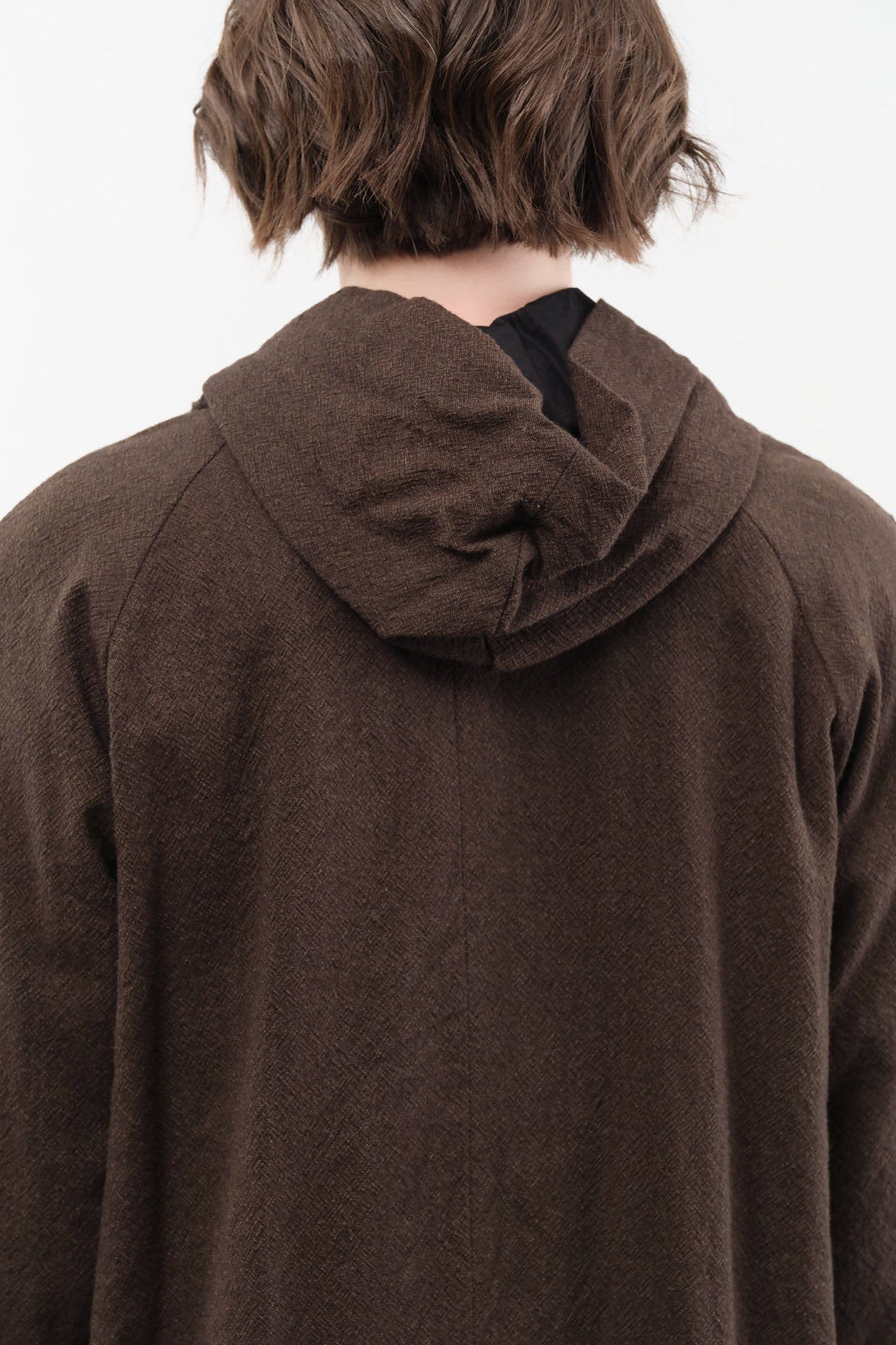 Pas de Calais Apparel Womens Outerwear Mulesing-Free Wool Cotton Hooded Coat