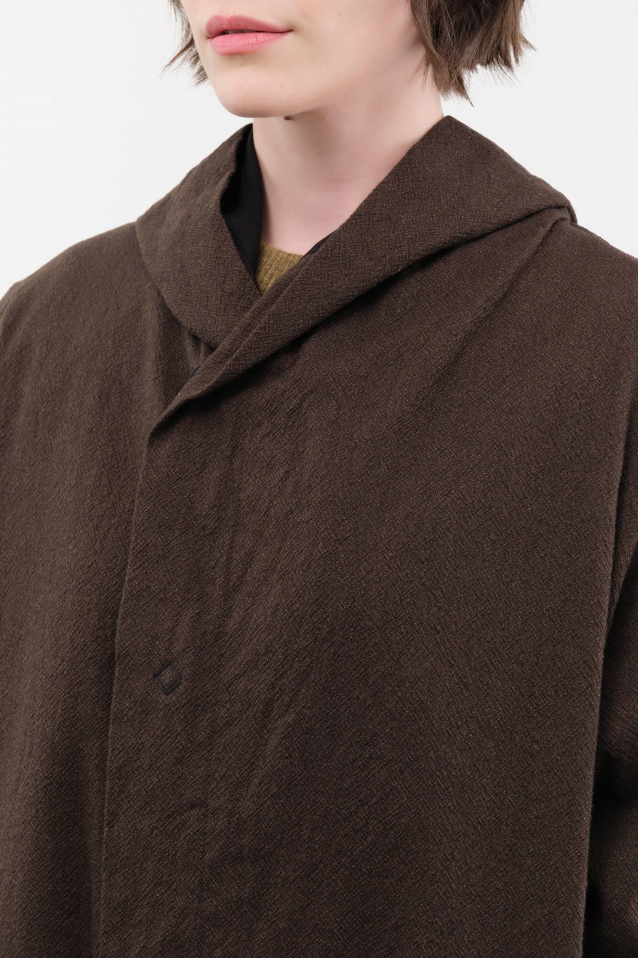 Pas de Calais Apparel Womens Outerwear Mulesing-Free Wool Cotton Hooded Coat