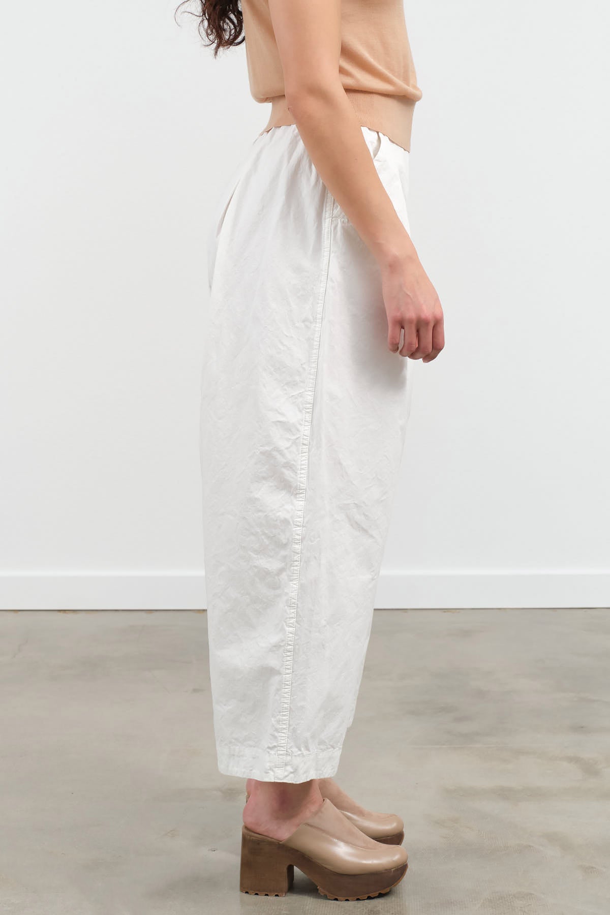 Side view of Pleated Wide Pants