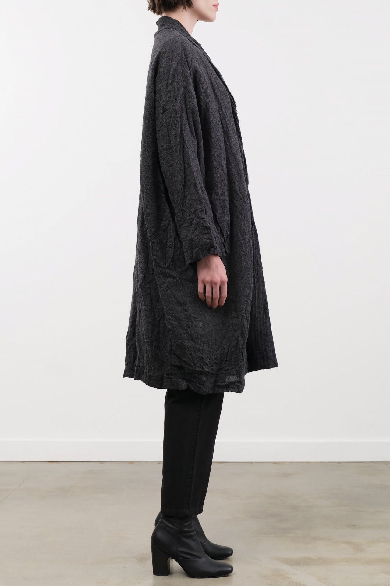 Pas de Calais Apparel Womens Outerwear Refined Wool Gauze Coat
