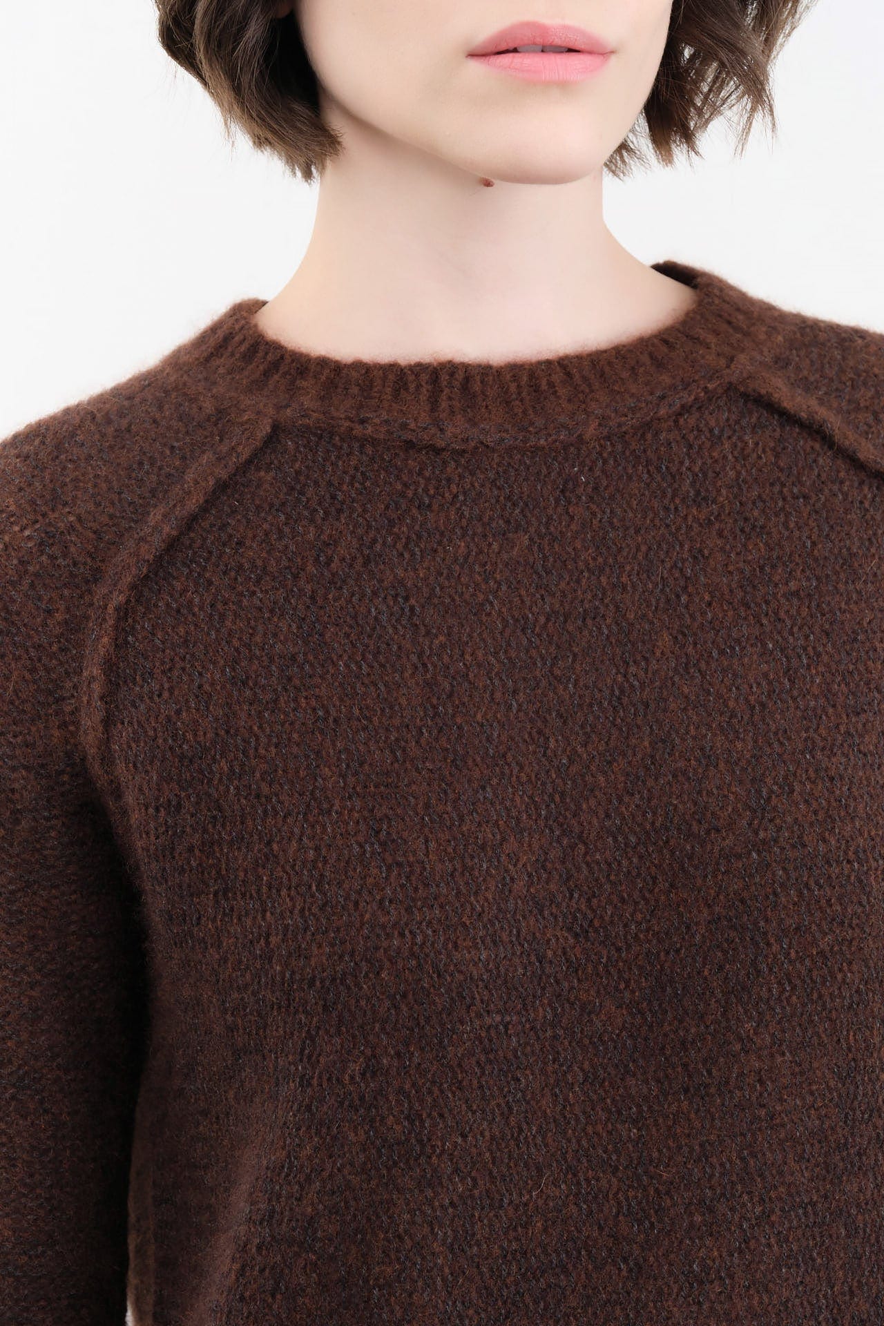 Paychi Guh Apparel Womens Sweaters Dreamy Marled Crew