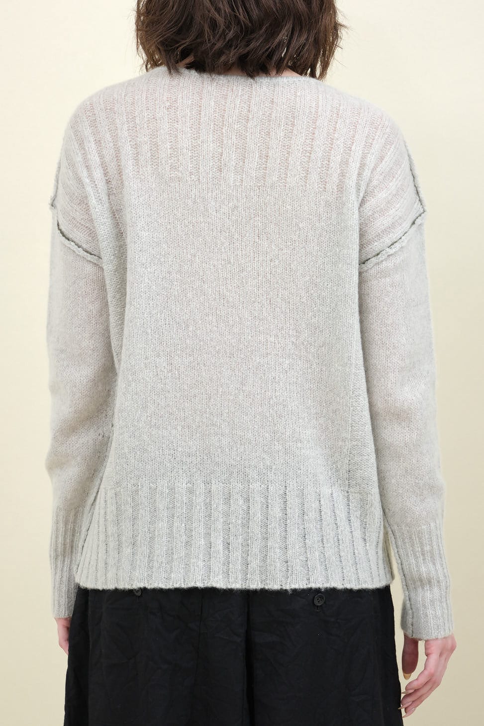 Back of Dreamy Pullover in Mist