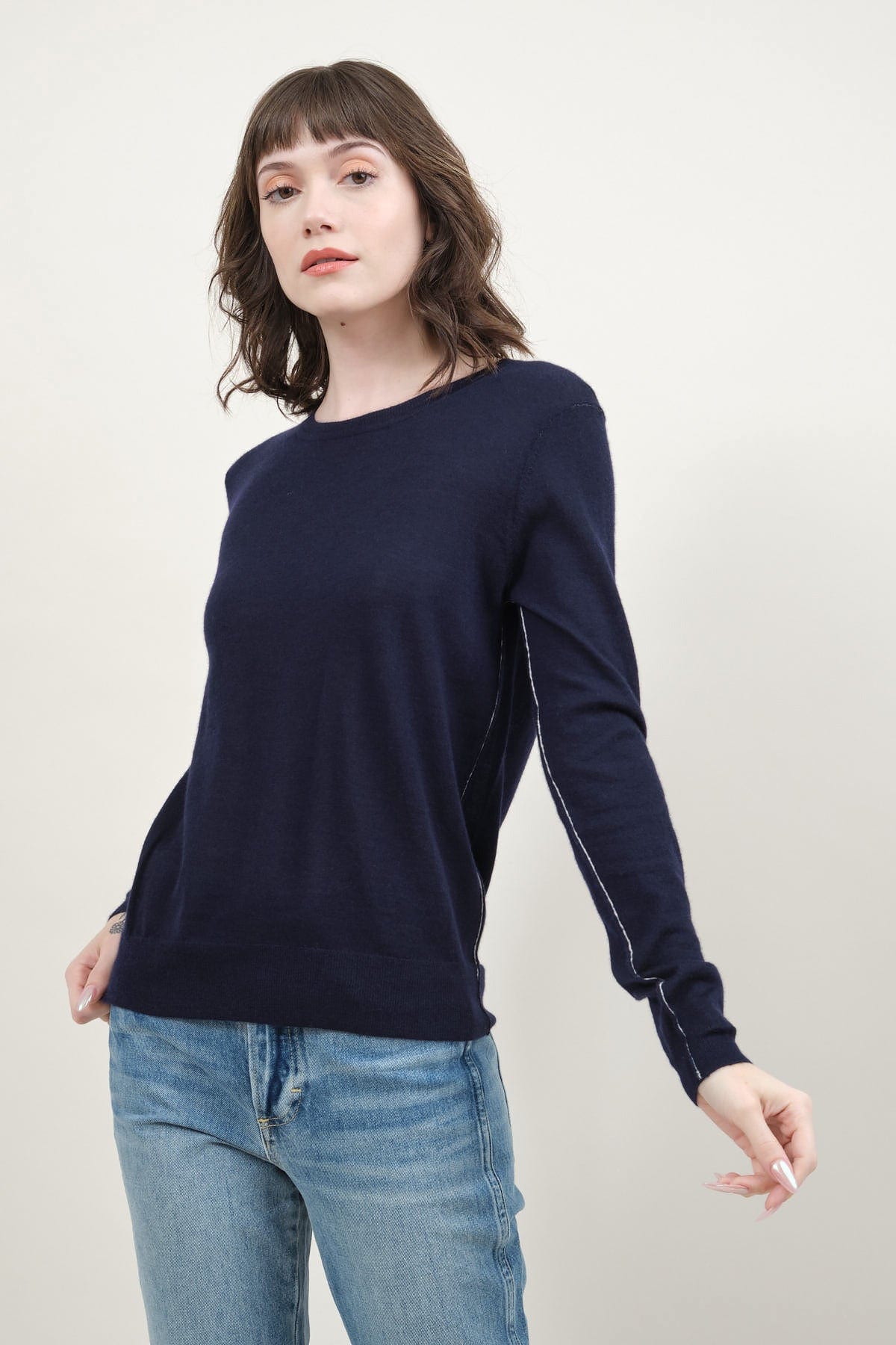 L/S Crew in Navy