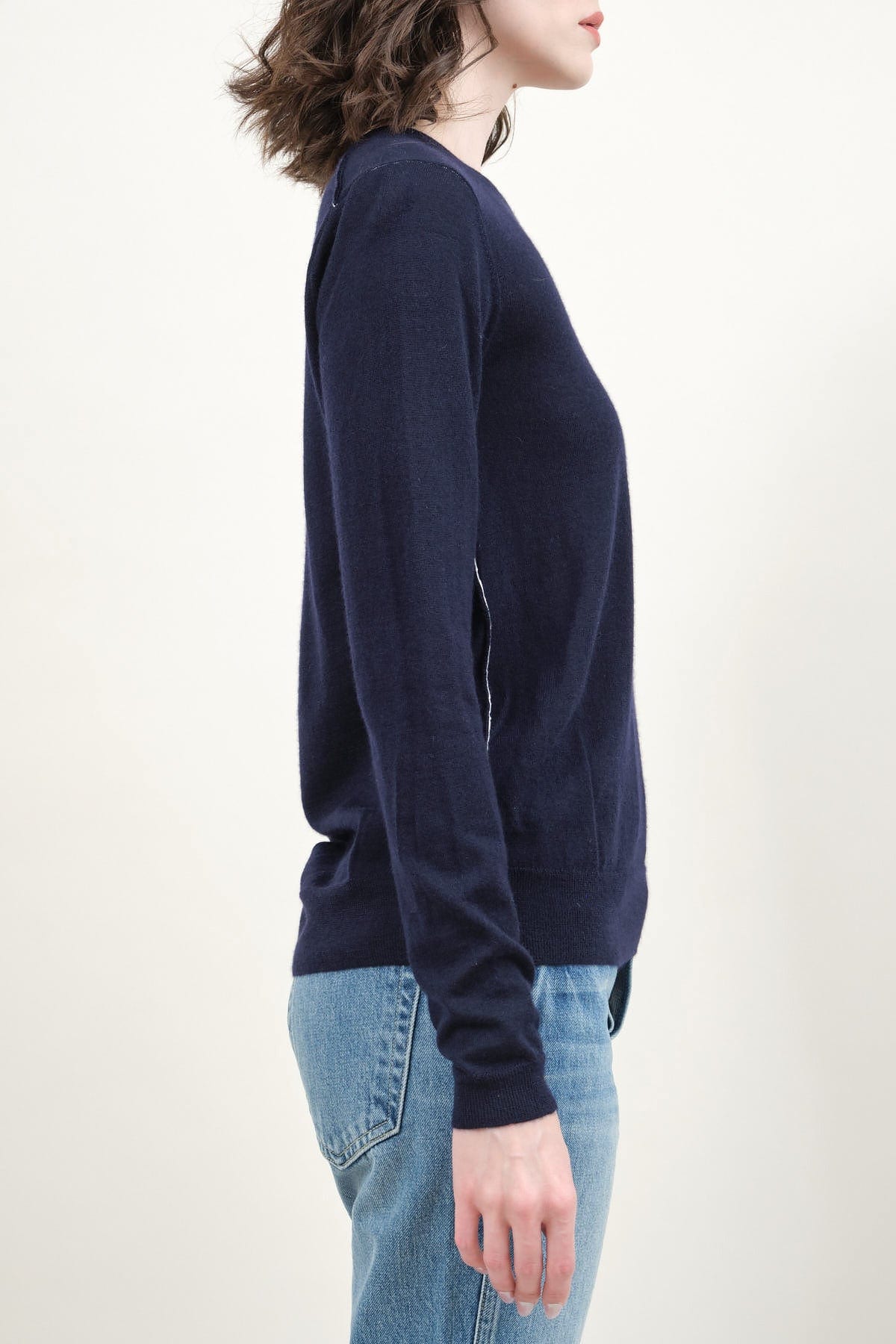 Side of L/S Crew in Navy