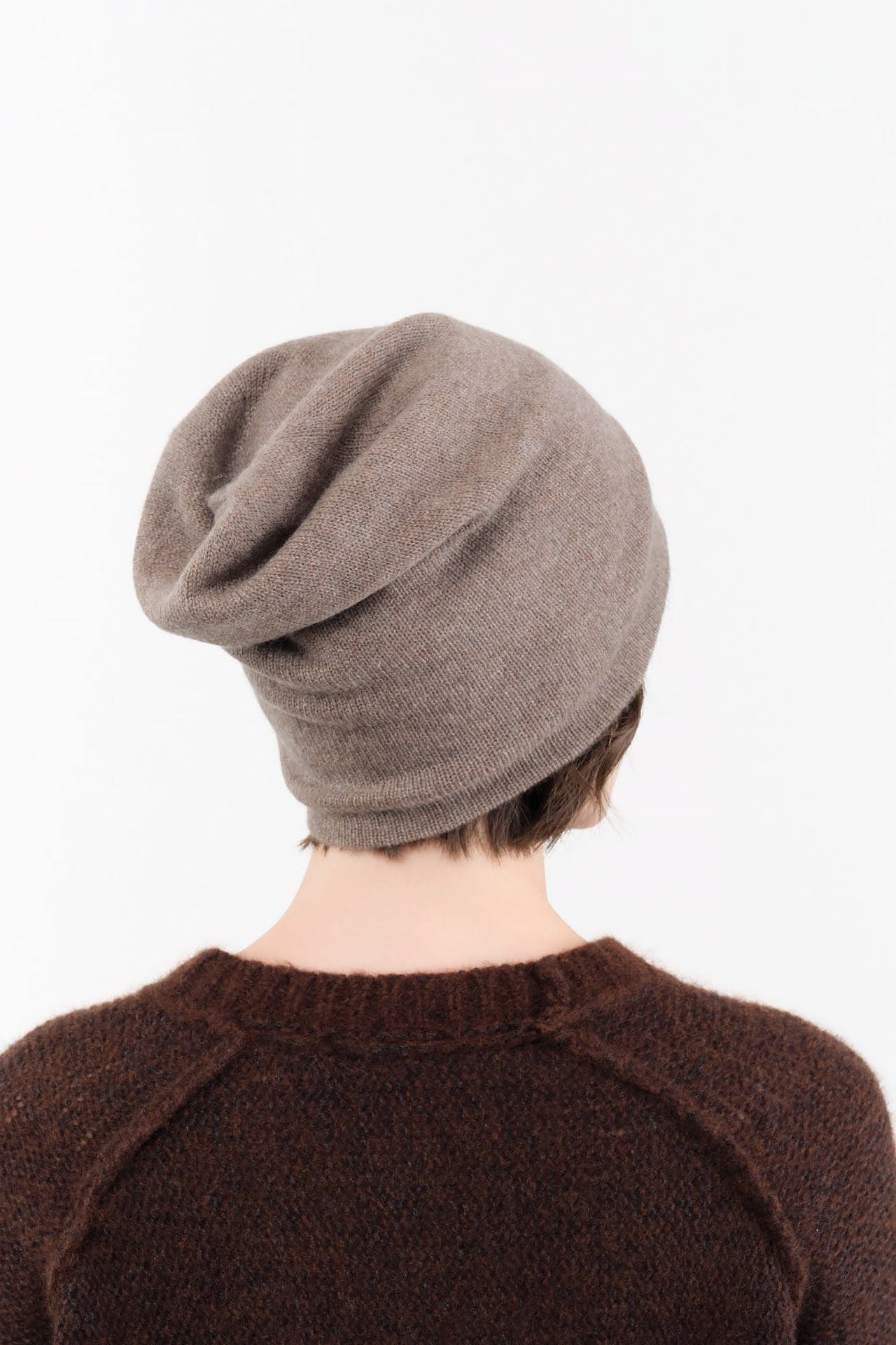 Paychi Guh Accessories Hats Slouchy Beanie in Caribou Caribou / One Size
